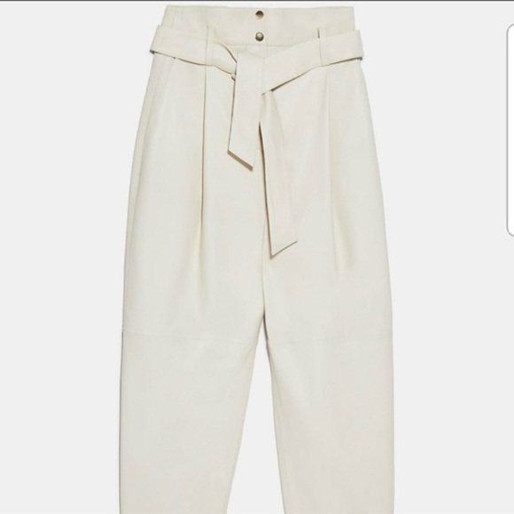 NWT - Zara lamb skin Leather Pants. - Picture 2 of 10